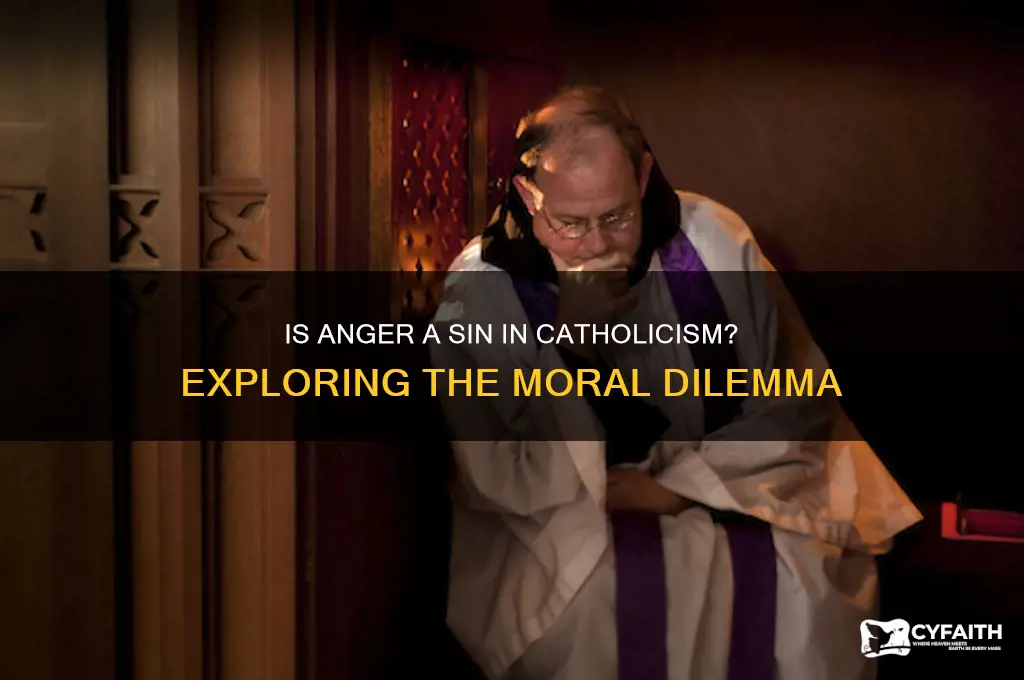 is anger a sin catholic