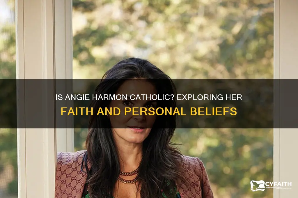 is angie harmon catholic