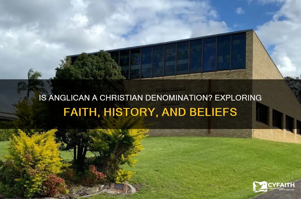 is anglican a christian denomination