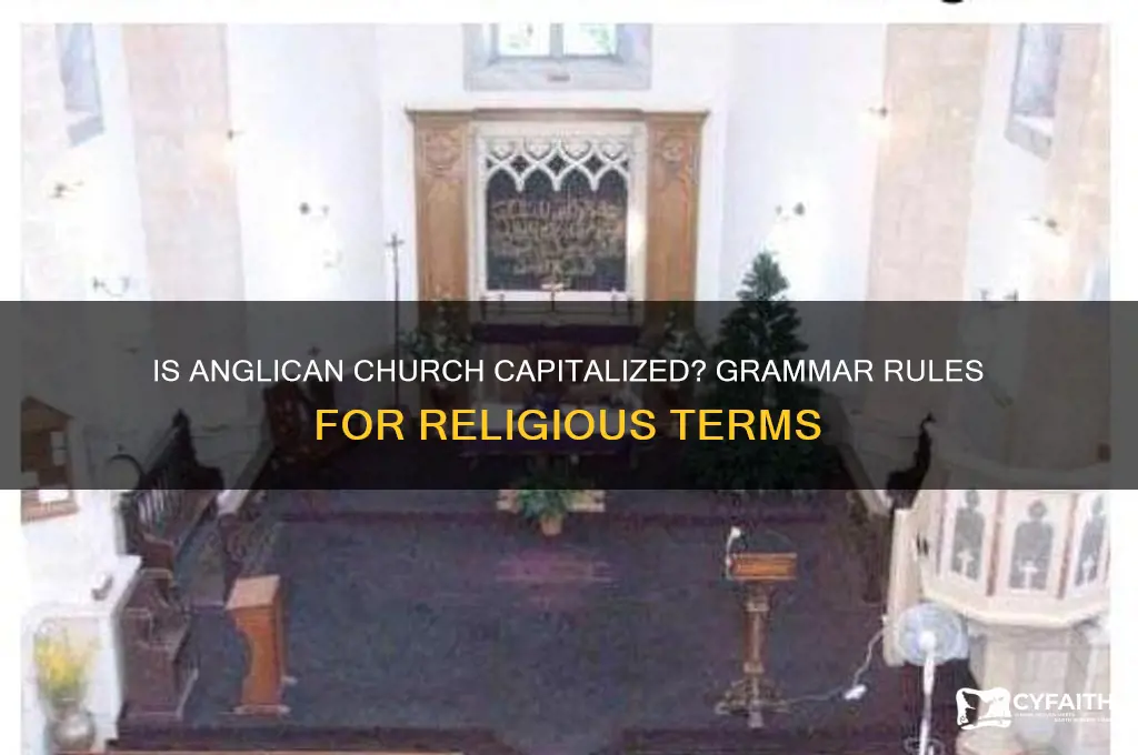is anglican church capitalized