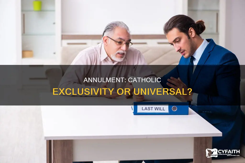 is annulment only a catholic thing