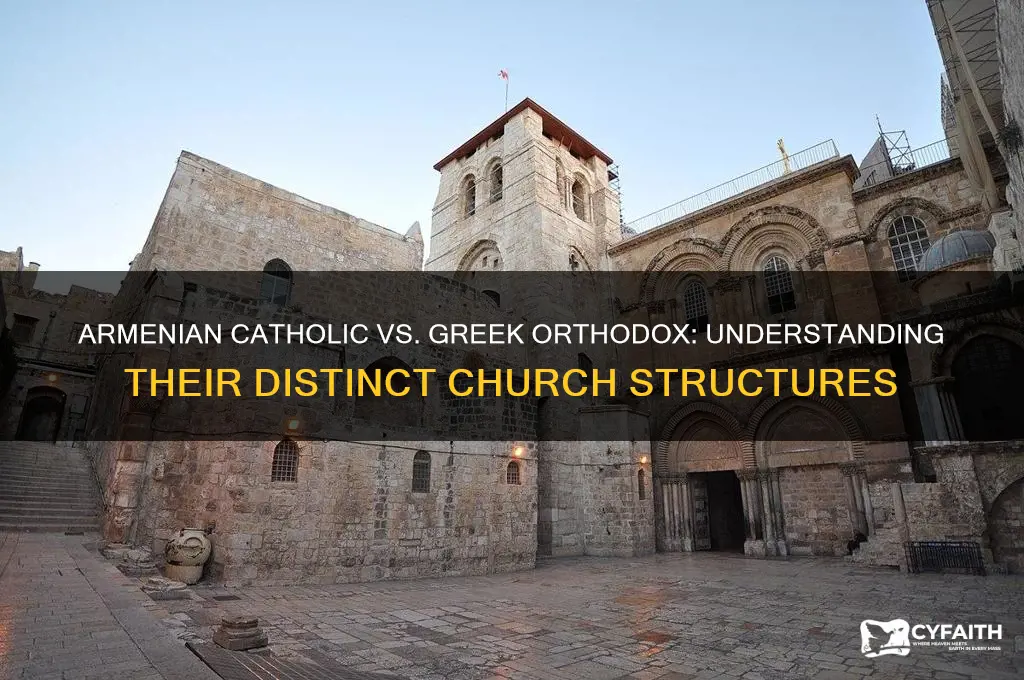is armenian catholic church under the greek orthodox church