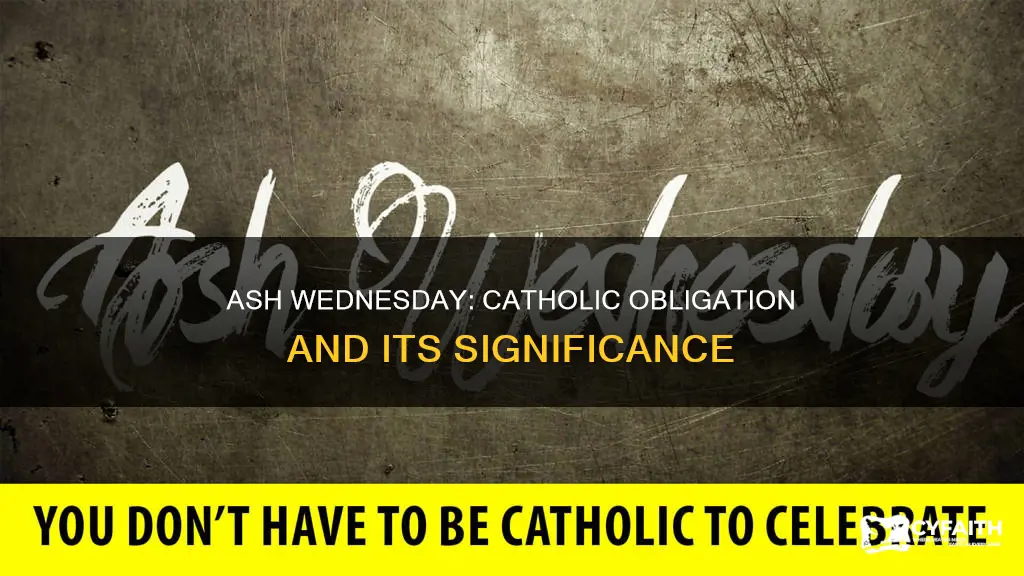 is ash wednesday a catholic day of obligation