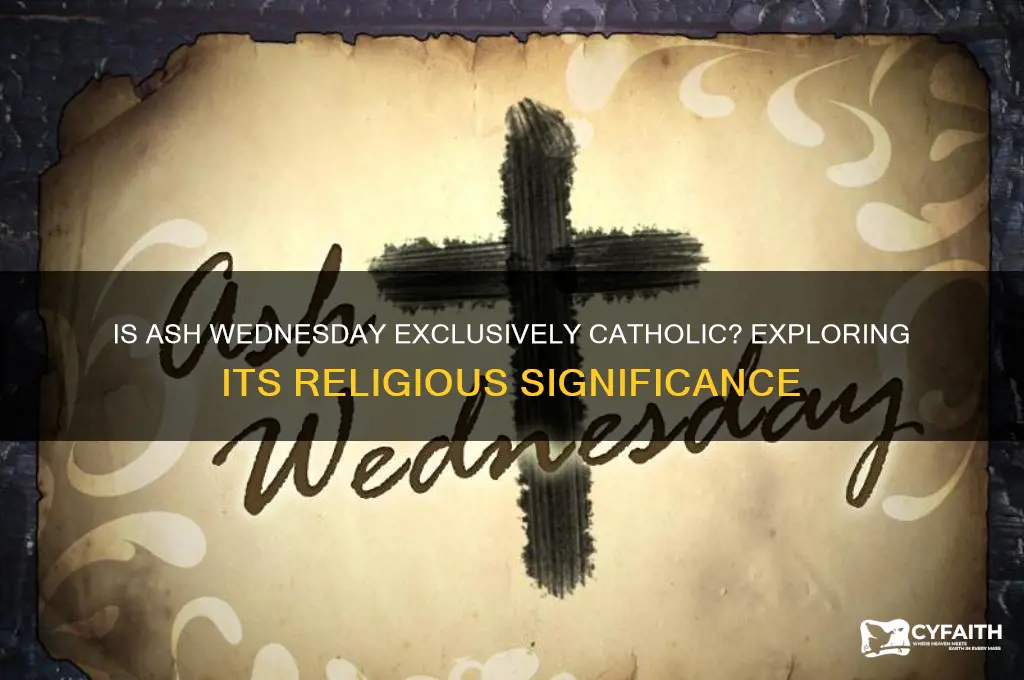 is ash wednesday a catholic