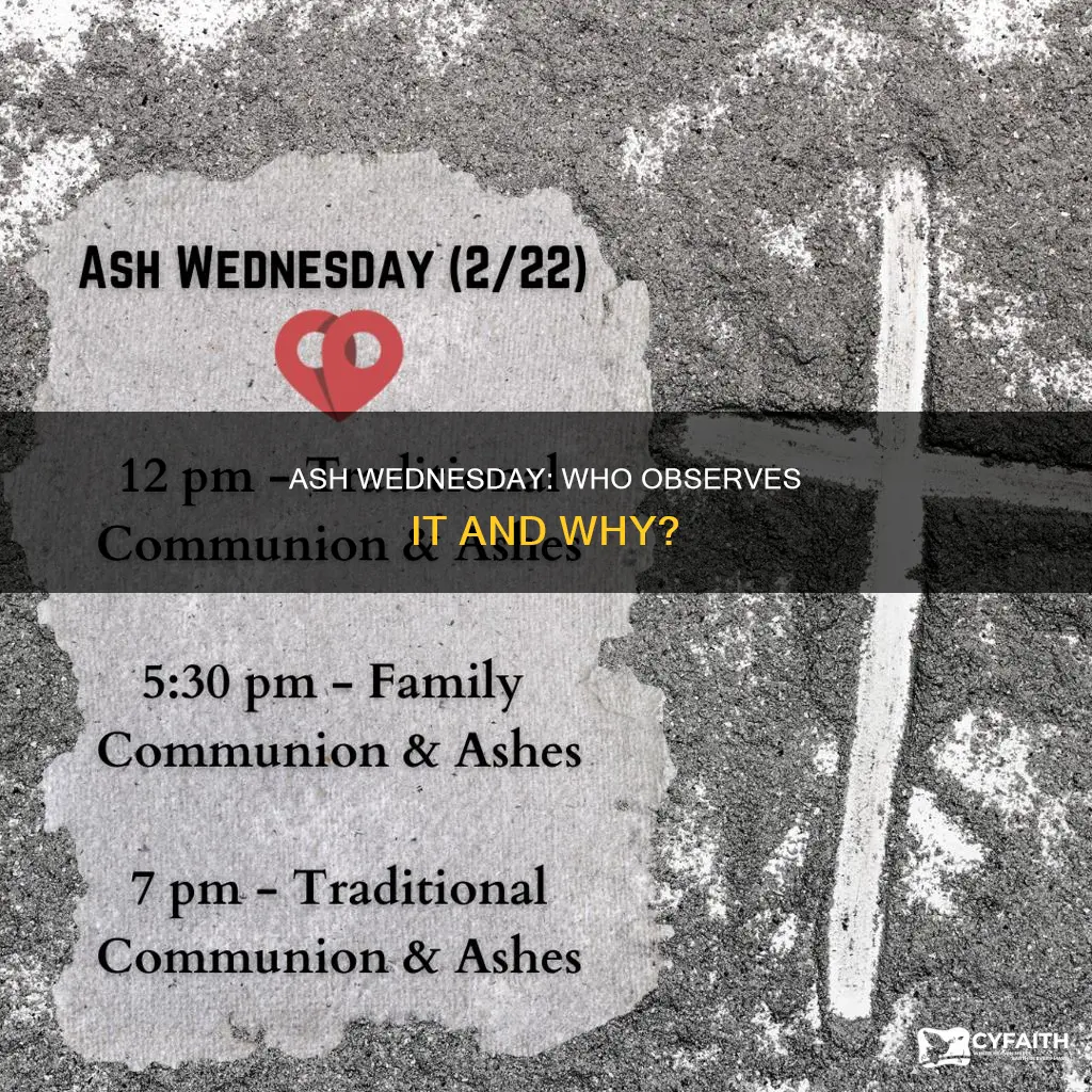 is ash wednesday for christians or catholics