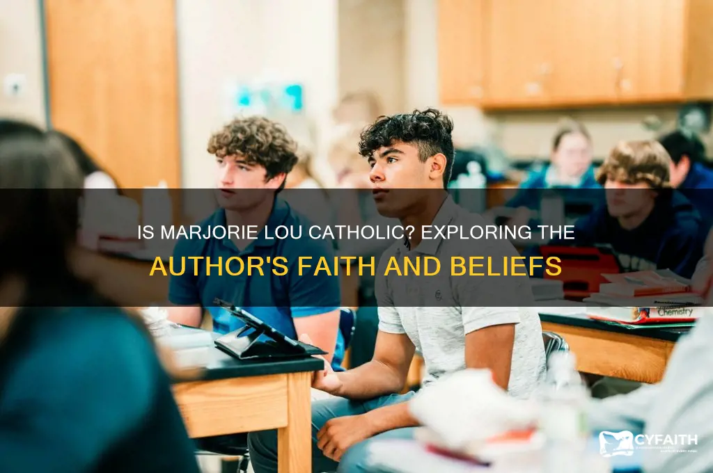 is author marjorie lou catholic