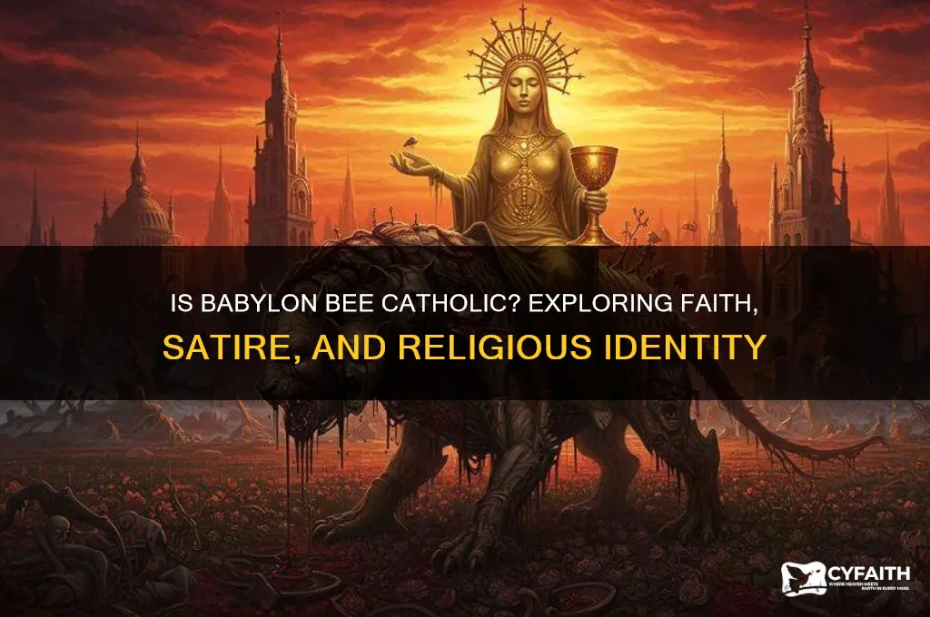 is babylon bee catholic
