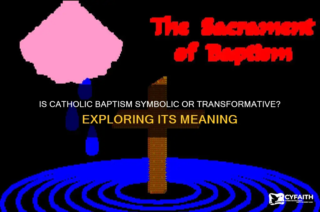 is baptism for catholics symbolic