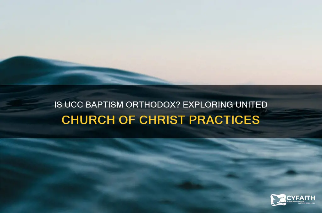 is baptism from the united church of christ orthodox