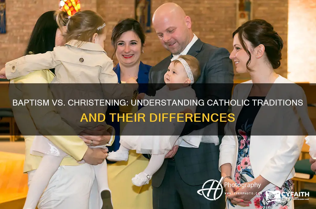 is baptism or christening catholic
