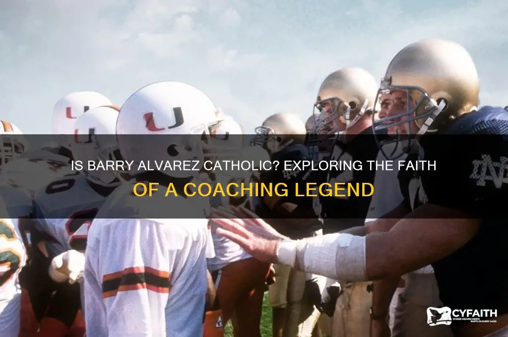 is barry alvarez catholic