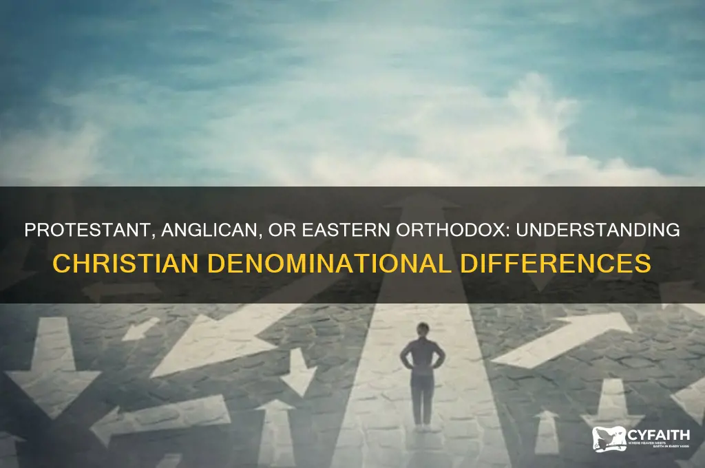 is being a protestant a anglican or eastern orthodox church