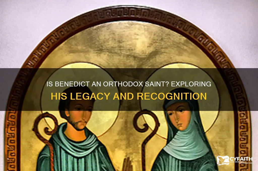 is benedict an orthodox saint