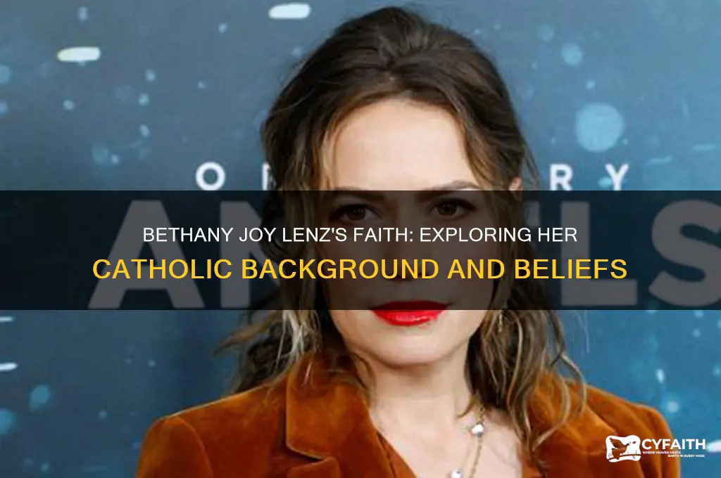 is bethany joy lenz catholic
