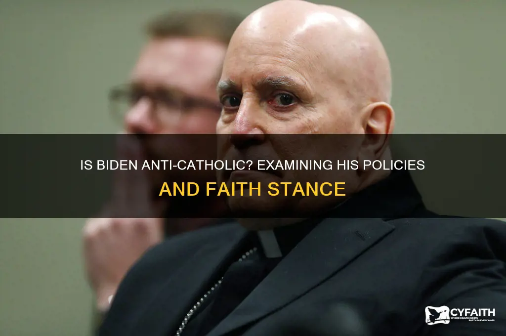 is biden anti catholic