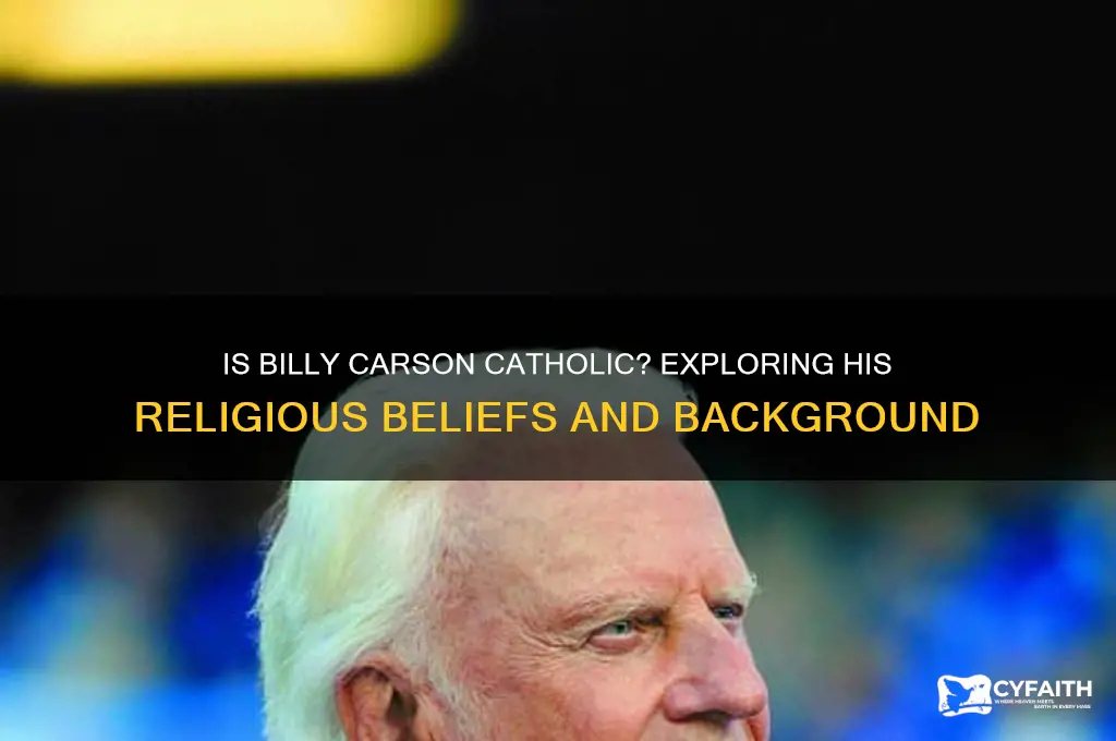is billy carson a catholic