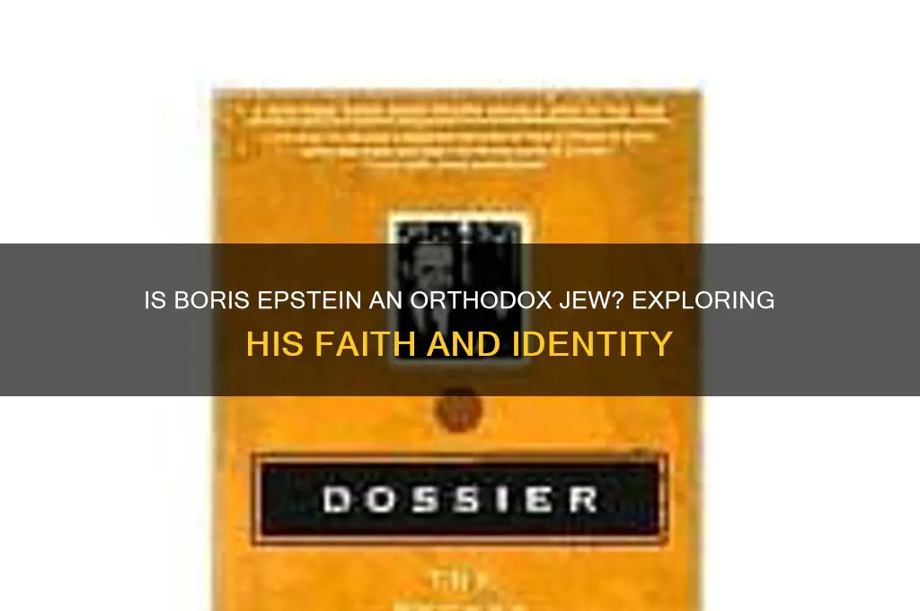 is boris epstein orthodox jew