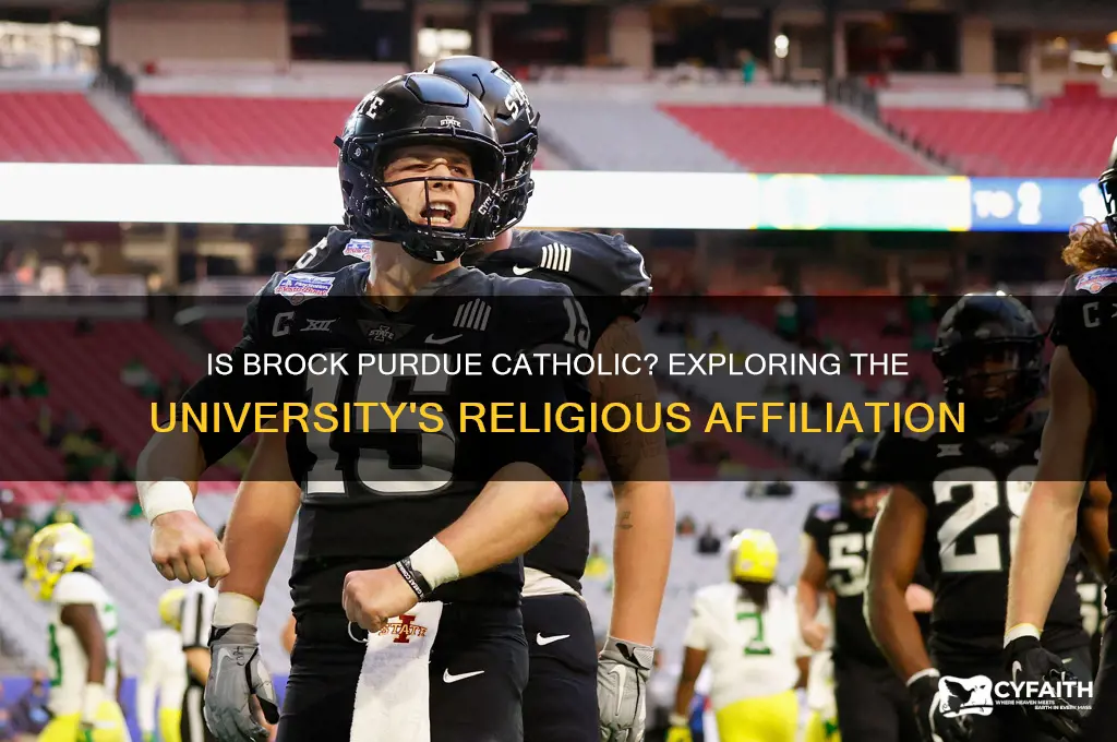 is brock purdu catholic