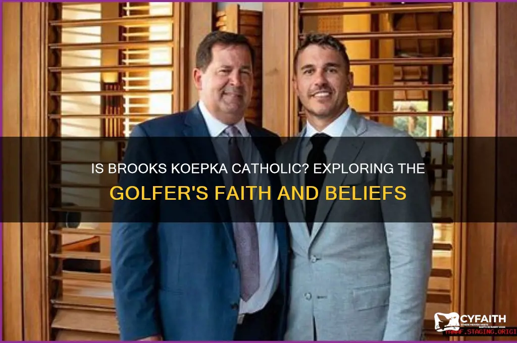 is brooks koepka catholic