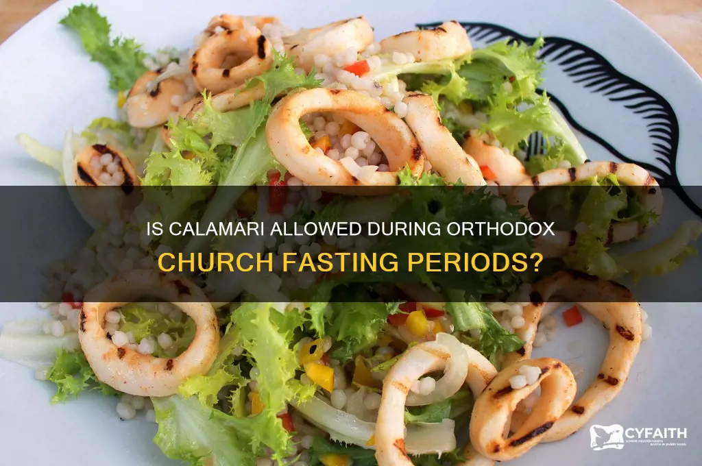 is calamari considered for fasting in orthodox church