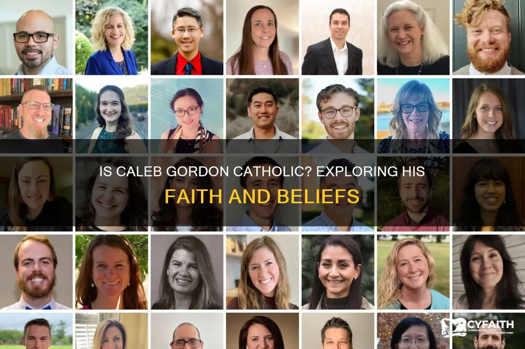 is caleb gordon catholic