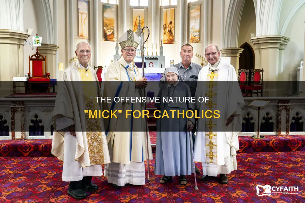 is calling a catholic a mick derogatory