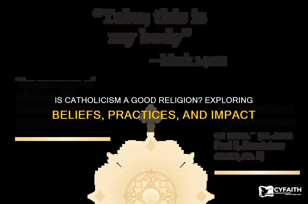 is catholic a good religion