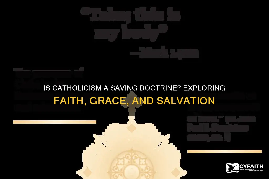 is catholic a saving doctrine