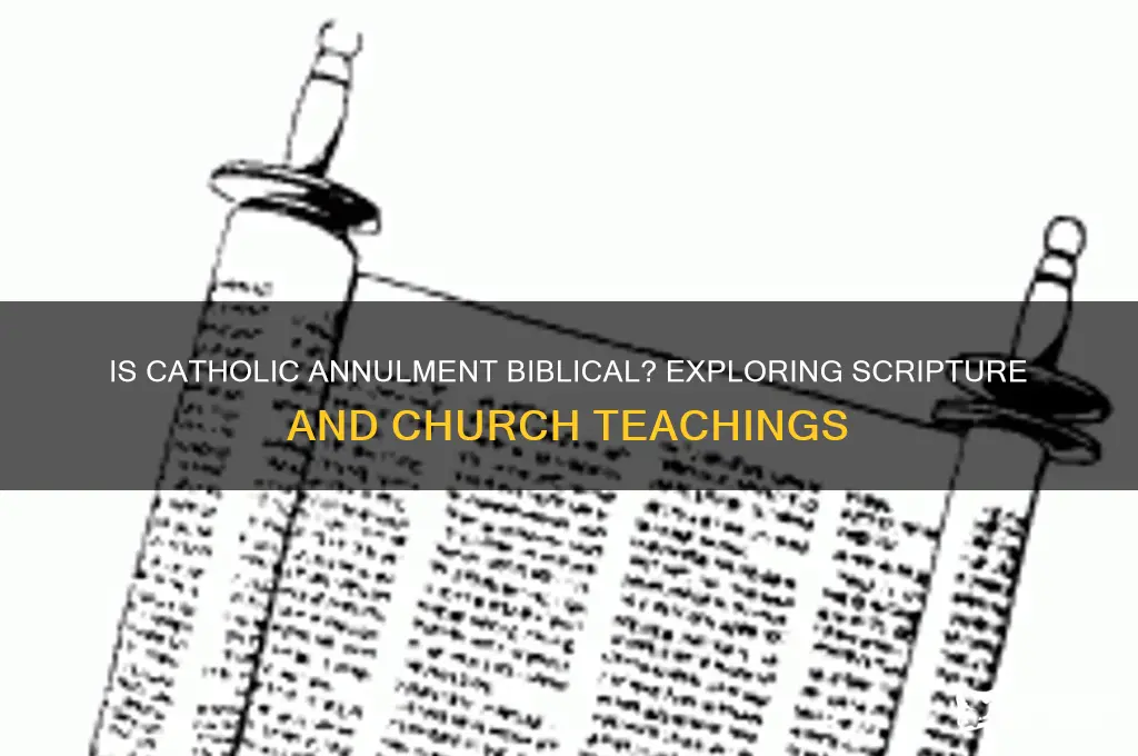 is catholic annulment biblical