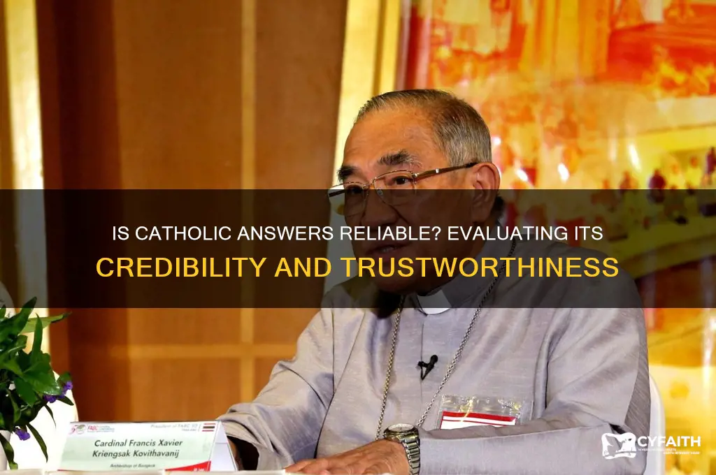 is catholic answers reliable