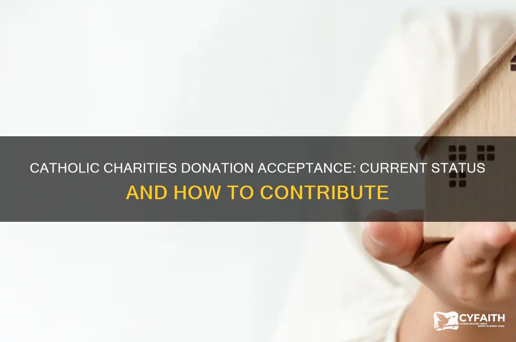 is catholic charities accepting donations