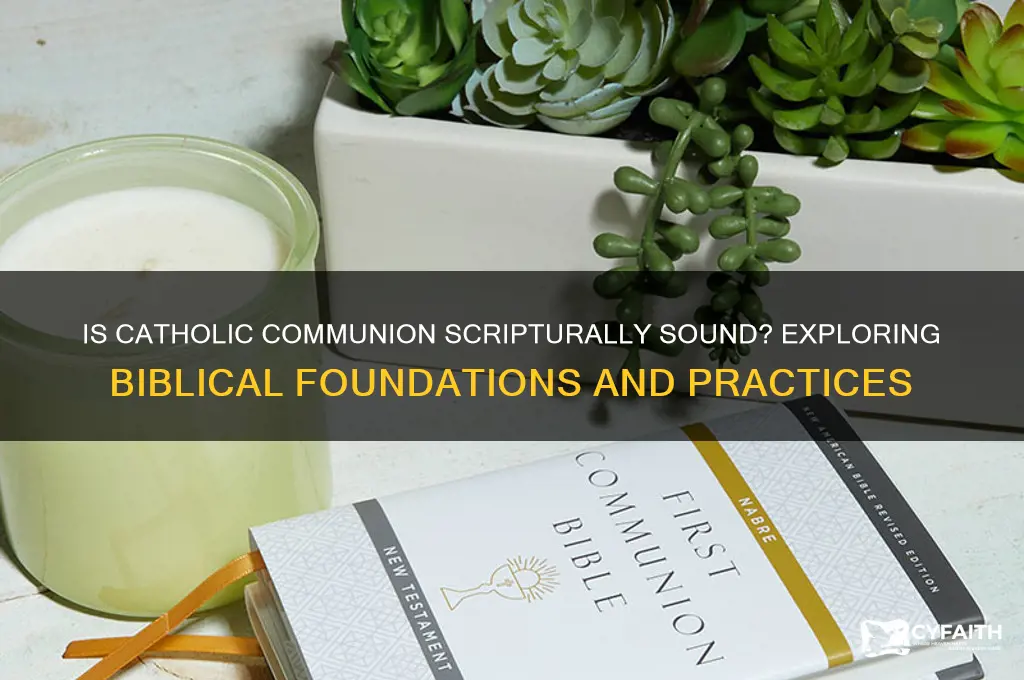 is catholic communion biblical