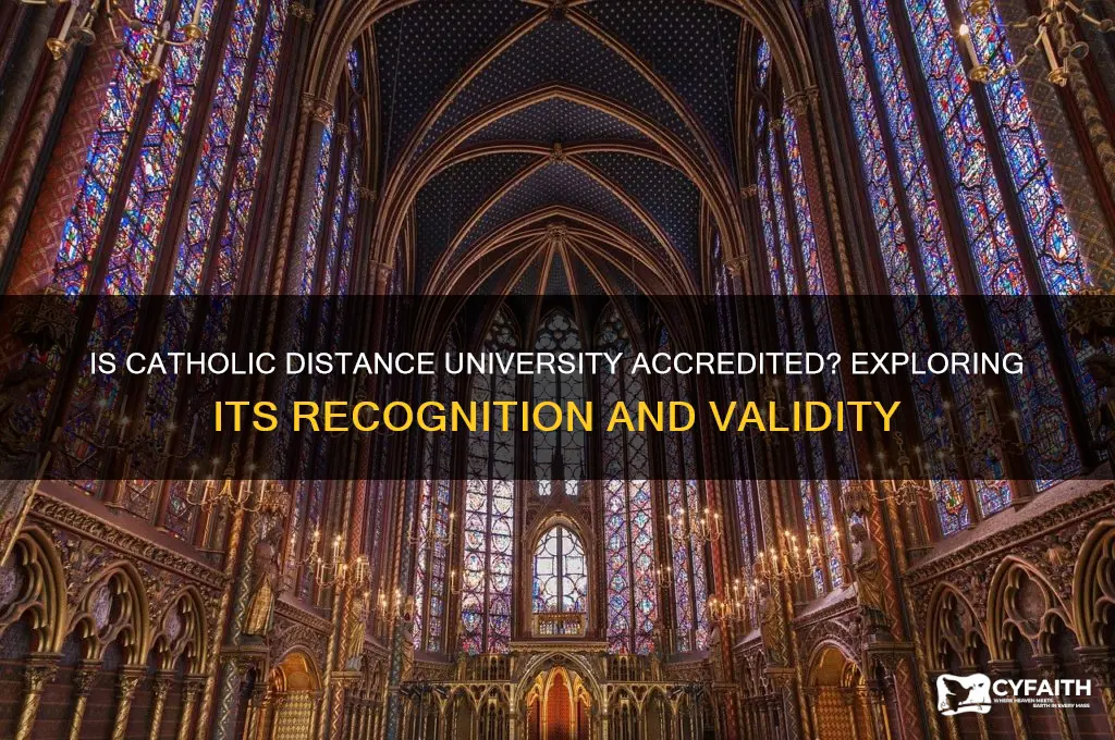 is catholic distance university accredited