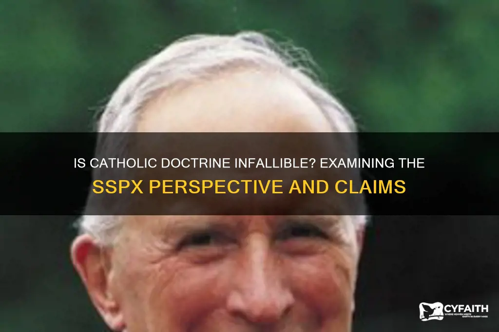 is catholic doctrine infallible sspx