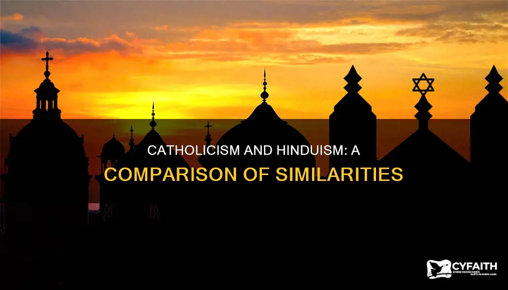 is catholic more in line with hinduism
