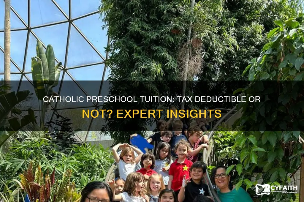 is catholic preschool tax deductible