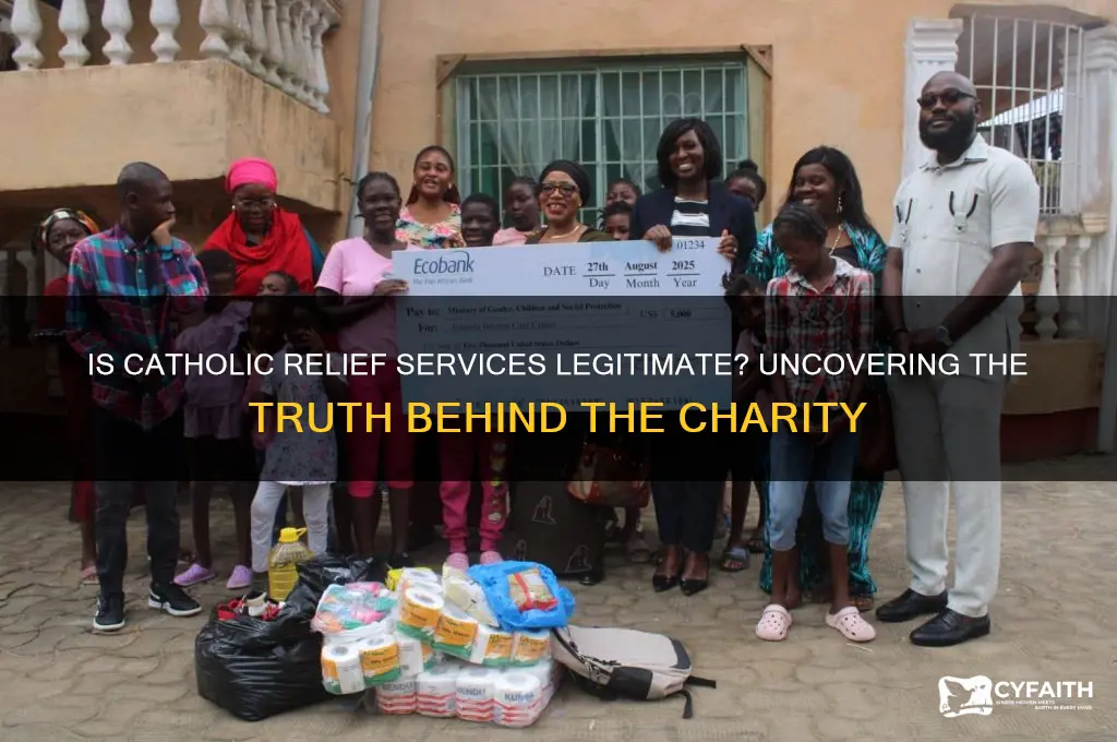 is catholic relief services legit