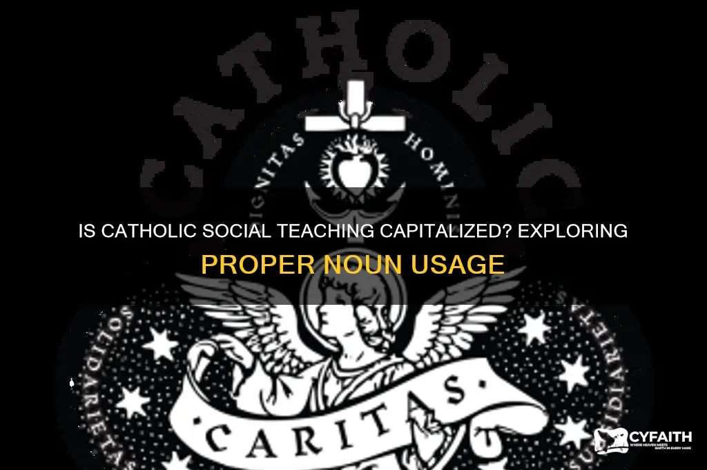 is catholic social teaching capitiolized