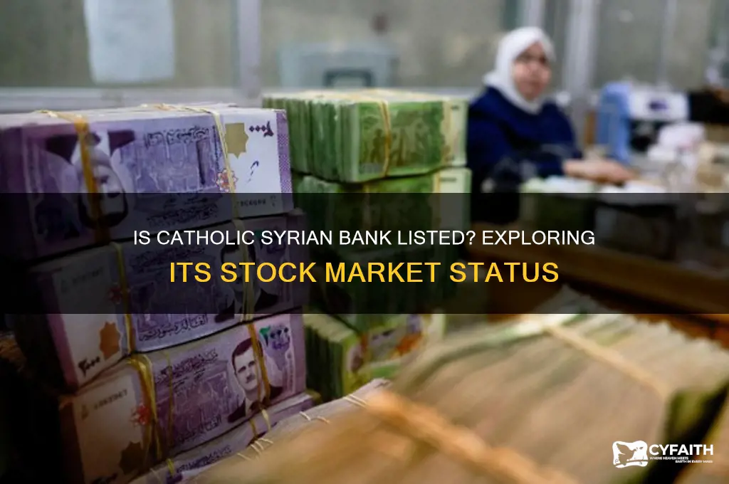 is catholic syrian bank listed
