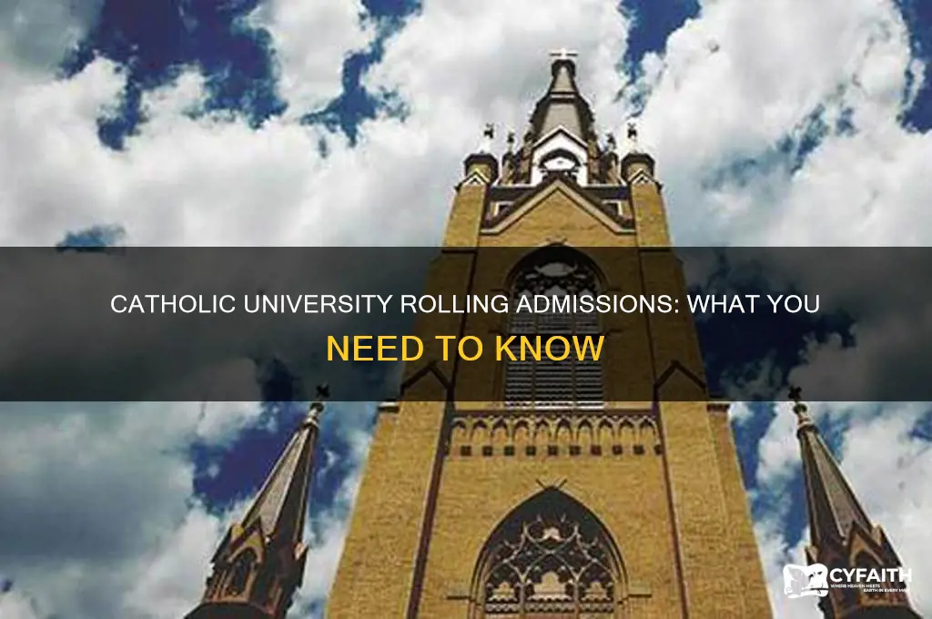 is catholic university rolling admissions