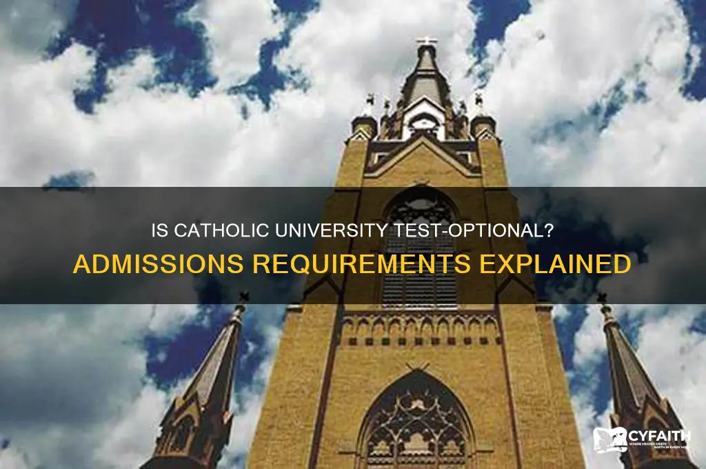 is catholic university test optional