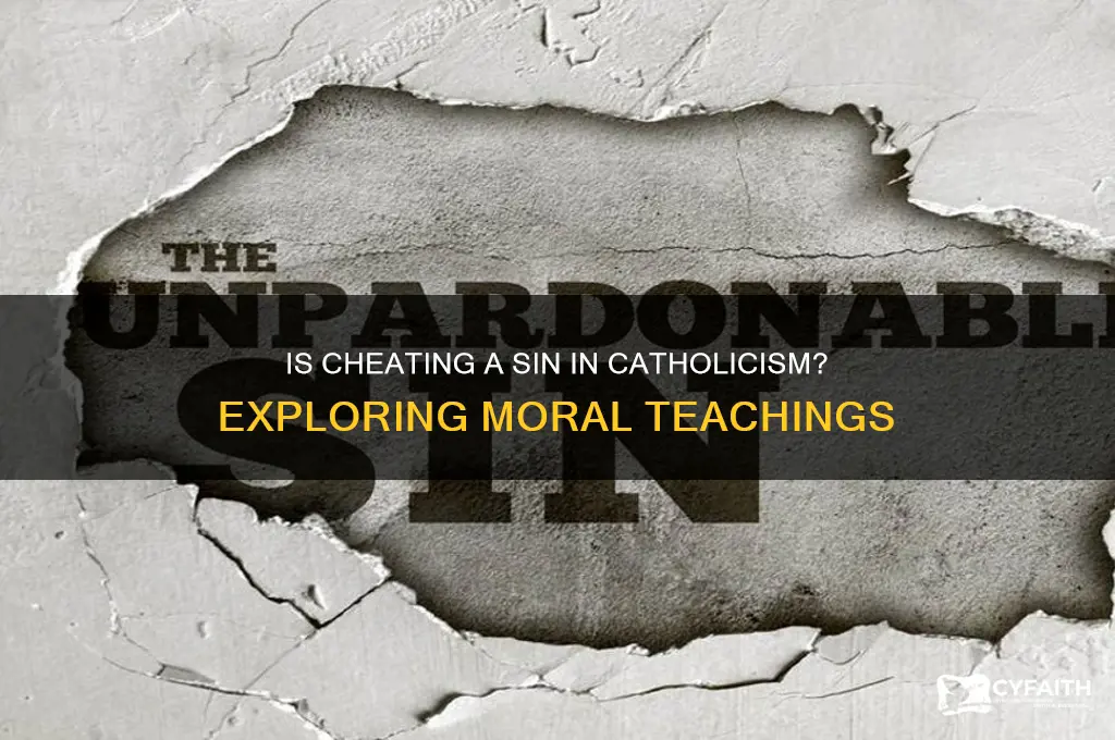is cheating a sin catholic