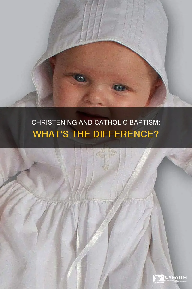 is christening the same as baptism catholic