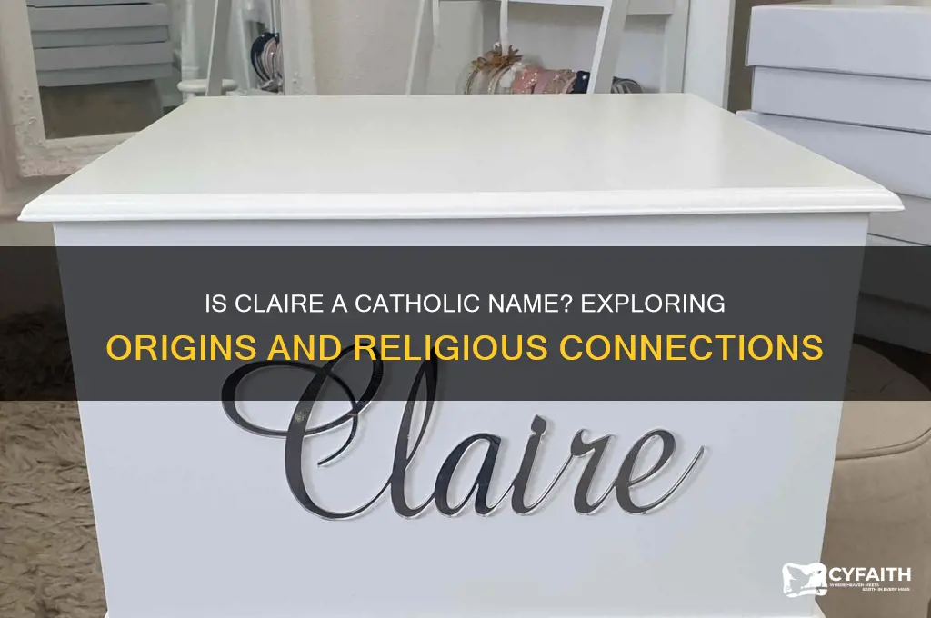 is claire a catholic name