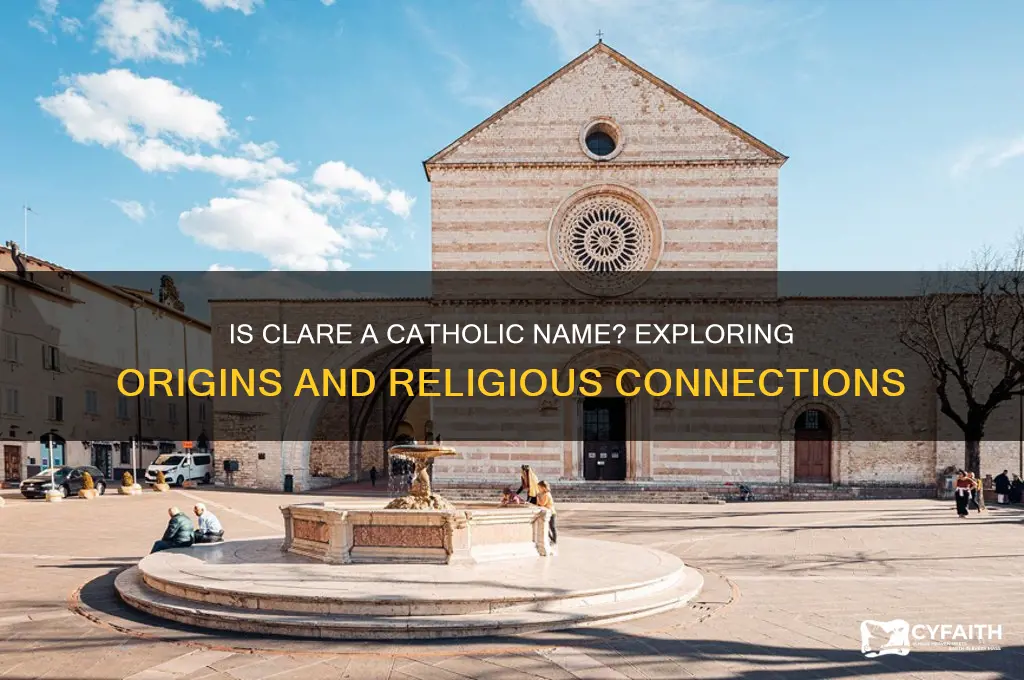 is clare a catholic name