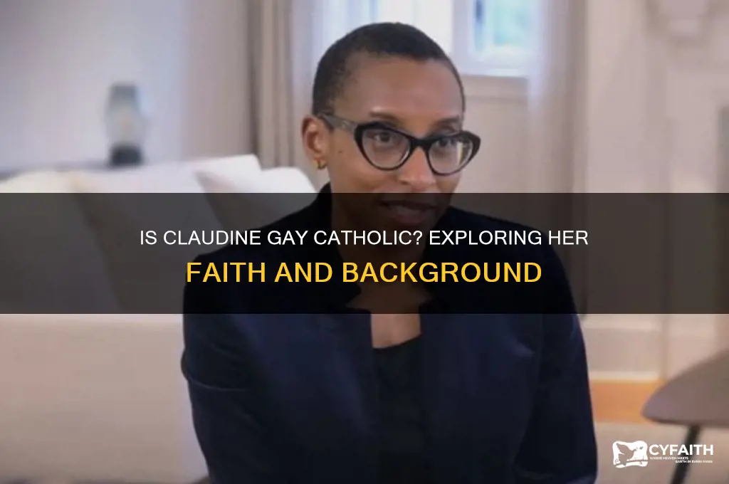 is claudine gay catholic