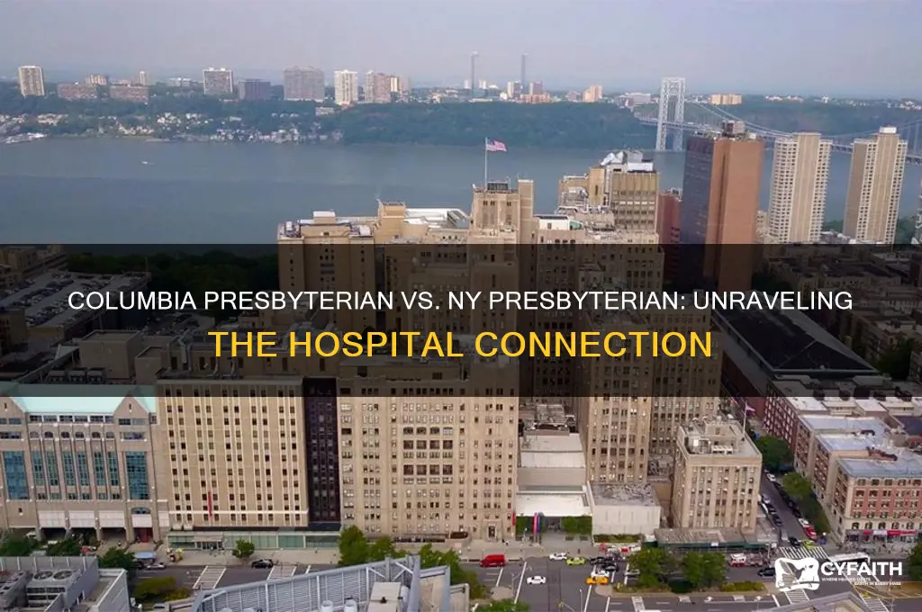 is columbia presbyterian the same as ny presbyterian