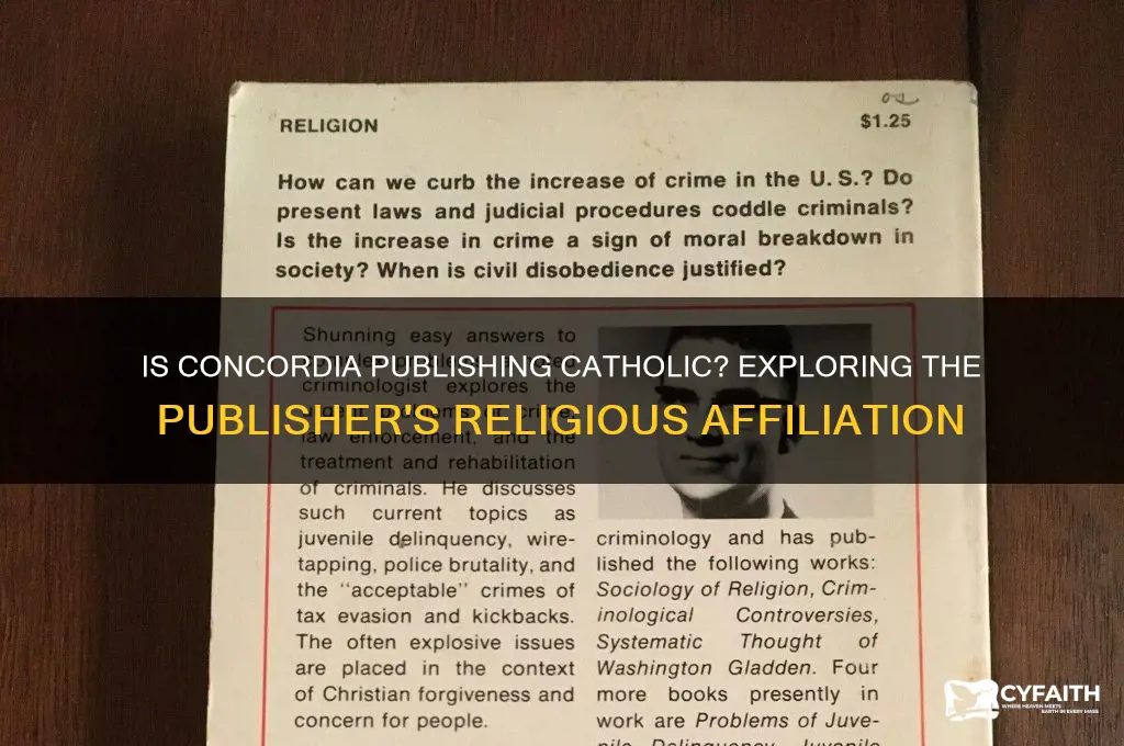 is concordia publishing catholic