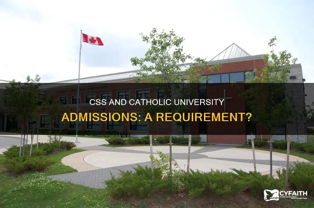 is css required for catholic university