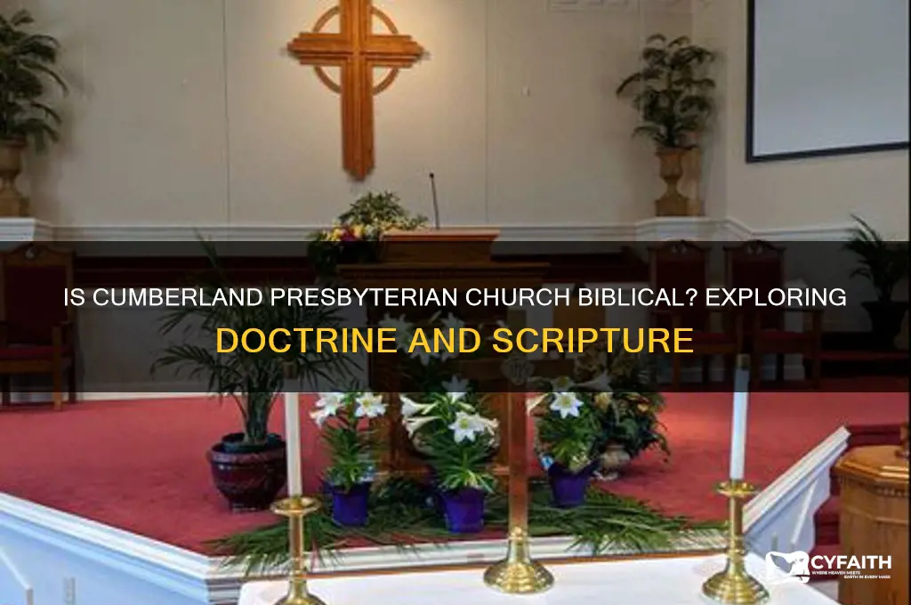 is cumberland presbyterian church biblical